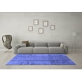 thumbnail image 3 of Ahgly Company Machine Washable Indoor Rectangle Oriental Blue Industrial Area Rugs, 2' x 3', 3 of 4