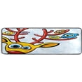 thumbnail image 5 of SKYSONIC 2X6 Feet Funny Yellow Deer Birds Runner Rug with Rubber Backing, Cartoon Cute Horn Colorful Non Slip Entryway Rug Runner Washable Soft Area Rug Carpet for Hallway Bedroom Kitchen Decor, 5 of 6
