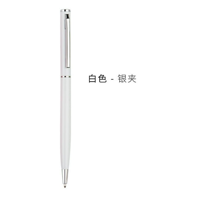 Shisuyan 10pcs Metal Retractable Ballpoint Pens: Professional Metal Rotating Ballpoint Pen For Business Office Student Use - Black Ink