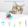 thumbnail image 2 of Cat Toys Interactive Game Set with Feather Bell Telescopic Cat Fishing Pole Toy for Indoor Kitty Old Cat Exercise 10PCS, 2 of 9