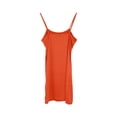 thumbnail image 4 of YMNXA Womens Summer Dress Sleeveless Spaghetti Strap Solid Color Comfortable Stylish Slim Fit Dresses For Casual Daily Wear,Orange,Xxxxl, 4 of 4