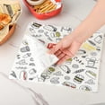 thumbnail image 5 of 100 hojas de papel encerado a prueba de grasa para alimentos, papel para envolver sándwiches y revestimientos para cestas, 26 x 36 cm, 5 of 5