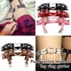 thumbnail image 3 of Jumpingount Arnés de cuero de imitación de corazón Harajuku para mujer Accesorios de disfraces Rosa roja Jumpingount FS5474-12, 3 of 6