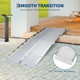 thumbnail image 5 of Heavy Duty 600Lb Folding Aluminum Wheelchair Ramp Portable, Lightweight w/ Safety Lock & Non-Slip Grip for Cars, Doorways, Steps, Curbs 7ft Four-fold, 5 of 8
