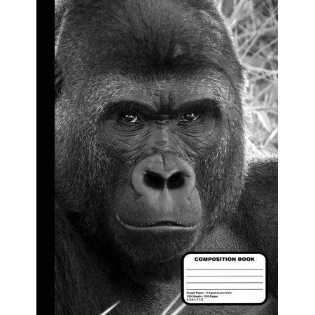 Gorilla Composition Notebook 200 Graph Paper Pages (Paperback)