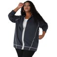 thumbnail image 3 of SudadeCon Bolsillos ManLarCremalleFrontal TalGrande Casual PaMujer Azul XL, 3 of 6