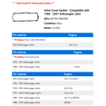 thumbnail image 2 of Valve Cover Gasket - Compatible with 1988 - 2001 Volkswagen Jetta 1989 1990 1991 1992 1993 1994 1995 1996 1997 1998 1999 2000, 2 of 2