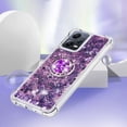 thumbnail image 5 of Funda para Xiaomi Redmi Note 12 5G con Brillo Líquido Flotante, Purpurina, Parachoques y Anillo Giratorio Soporte, 5 of 5