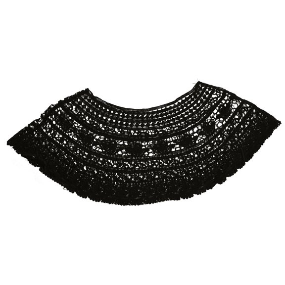 HOOWIFFY Black Shoulder Wrap Shawl Lightweight Thin Design Comfortable All- Fashion Scarf 1 Piece