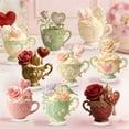 thumbnail image 4 of Romantic Tea Cup Valentines Day Decoration Gift for Him Or Her, 2D Acrylic Tea Cup-Shape Decoration, Perfect Valentine's Day Keepsake,Excellent Valentines Day Gift, 4 of 4