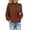 Brown, variant on Pullover Sweatshirts for Women,Women's Thick Thread High Neck Knit Pullover Sweater