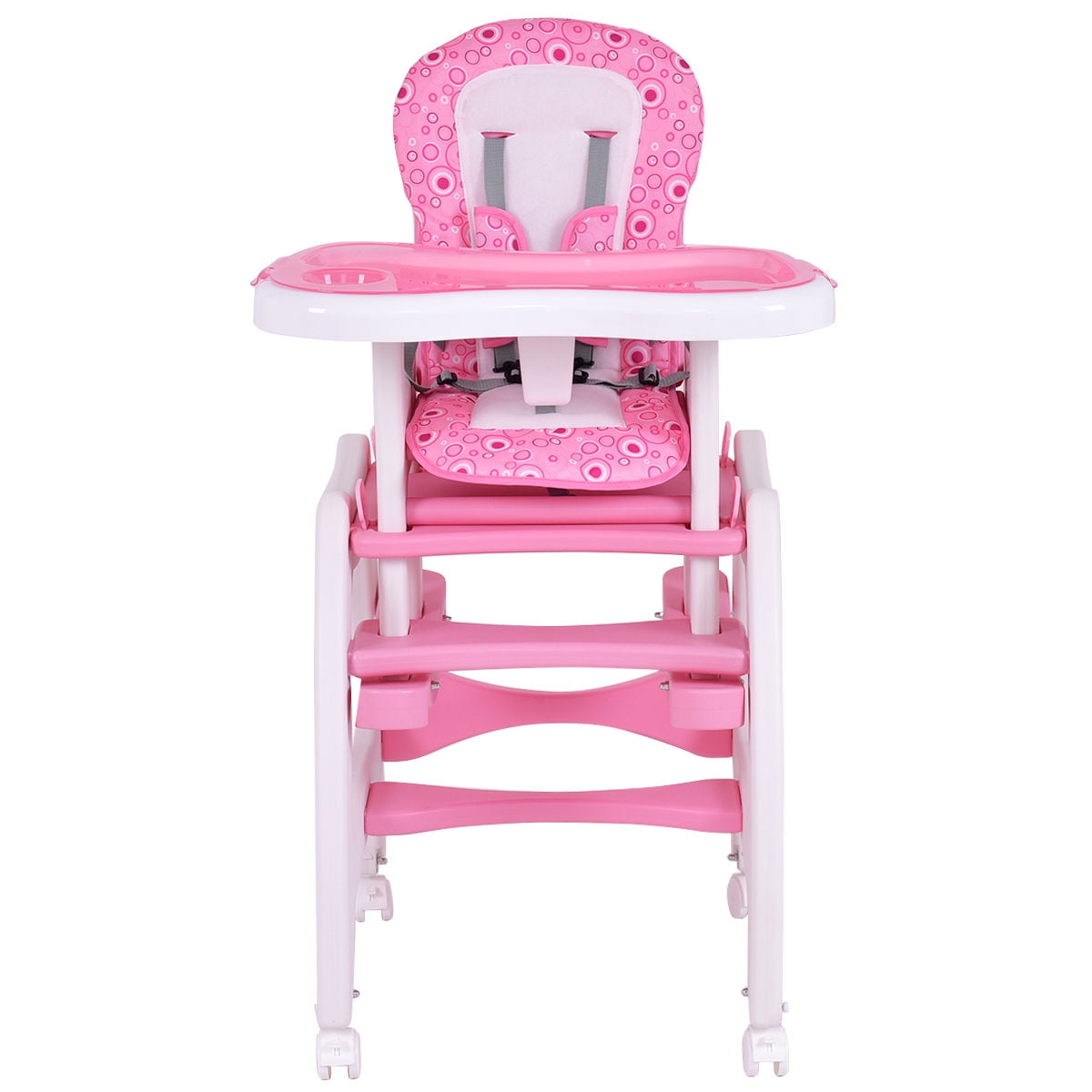 3 In 1 Baby High Chair Desk Convertible Play Table Conversion Seat 3 In 1 Baby High Chair Desk Convertible Play Table Conversion Seat Booster Pink