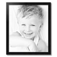 thumbnail image 2 of ArtToFrames 21" x 25" Satin Black Double Step Lip Picture Frame, 21x25 inch Black Wood Poster Frame (WOM-1418), 2 of 7