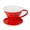 Red, variant on Ceramic Filter, Camping Coffee Dripper Cone, Pour Over Coffee Brewer