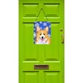 thumbnail image 2 of Corgi Winter Snowflakes Holiday Aluminium Metal Wall or Door Hanging Prints, 2 of 2