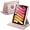 Pink, variant on JETech Rotating Case for iPad mini (A17 Pro, 2024 Model, 7th Generation) / mini 6 (2021 Model, 6th Generation) with Pencil Holder, 360 Degree Rotation Protective Stand Cover Clear Back (Black)
