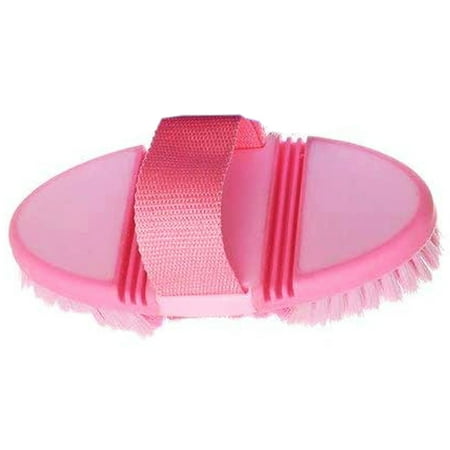 UPC: 0688499423700 | 64JT Pink Tough1 Tack Horse Grooming Great Grips Flex Finishing Brush
