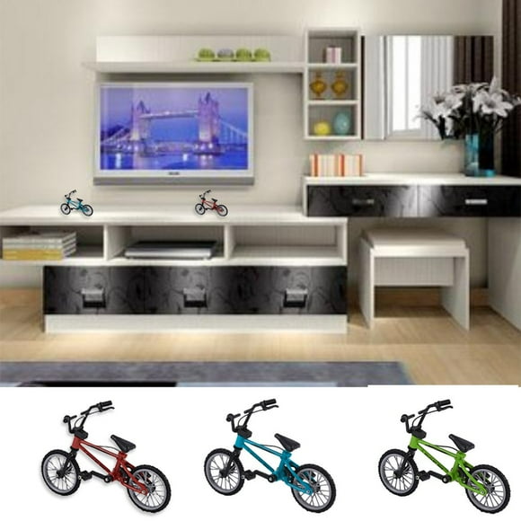 Mini Size Simulation Alloy Finger Bike Children Kid Funnt Mini Finger Bike Toy With Brake Rope Best Birthday Gift