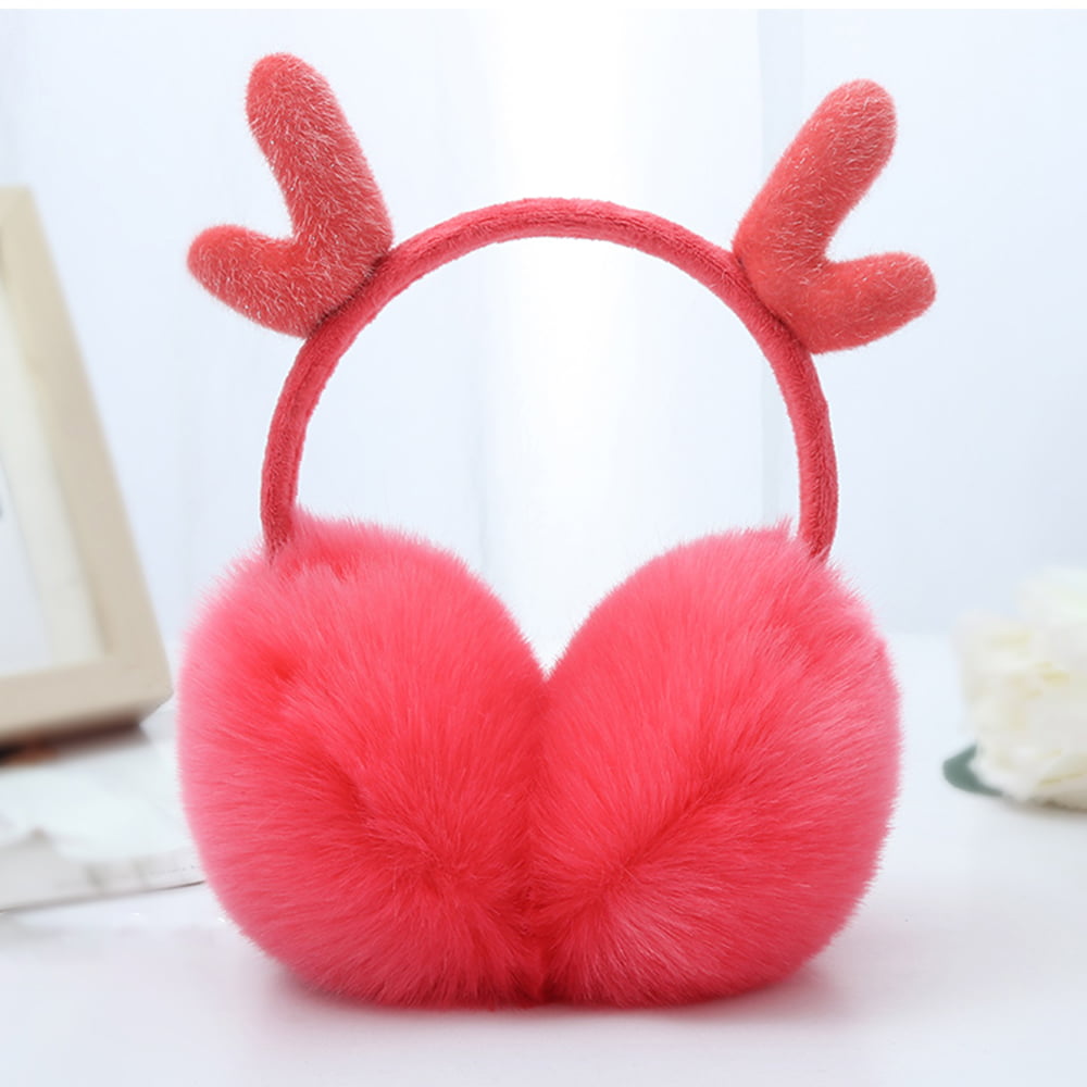 EarMuffs Plush Soft Warm Adjustable Unisex Fit Great Protection Compact Muffs