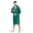 Green, variant on ALLEN & MATE 100% COTTON Unisex Hooded Bathrobe with Zip - 380 GSM Safety Certified Soft & Absorbent - Ideal for Men & Women