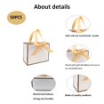 thumbnail image 4 of Bolsas de regalo TKSBAG, 50 unidades, oro blanco, 16 x 8 x 13 cm, con lazo, 4 of 6