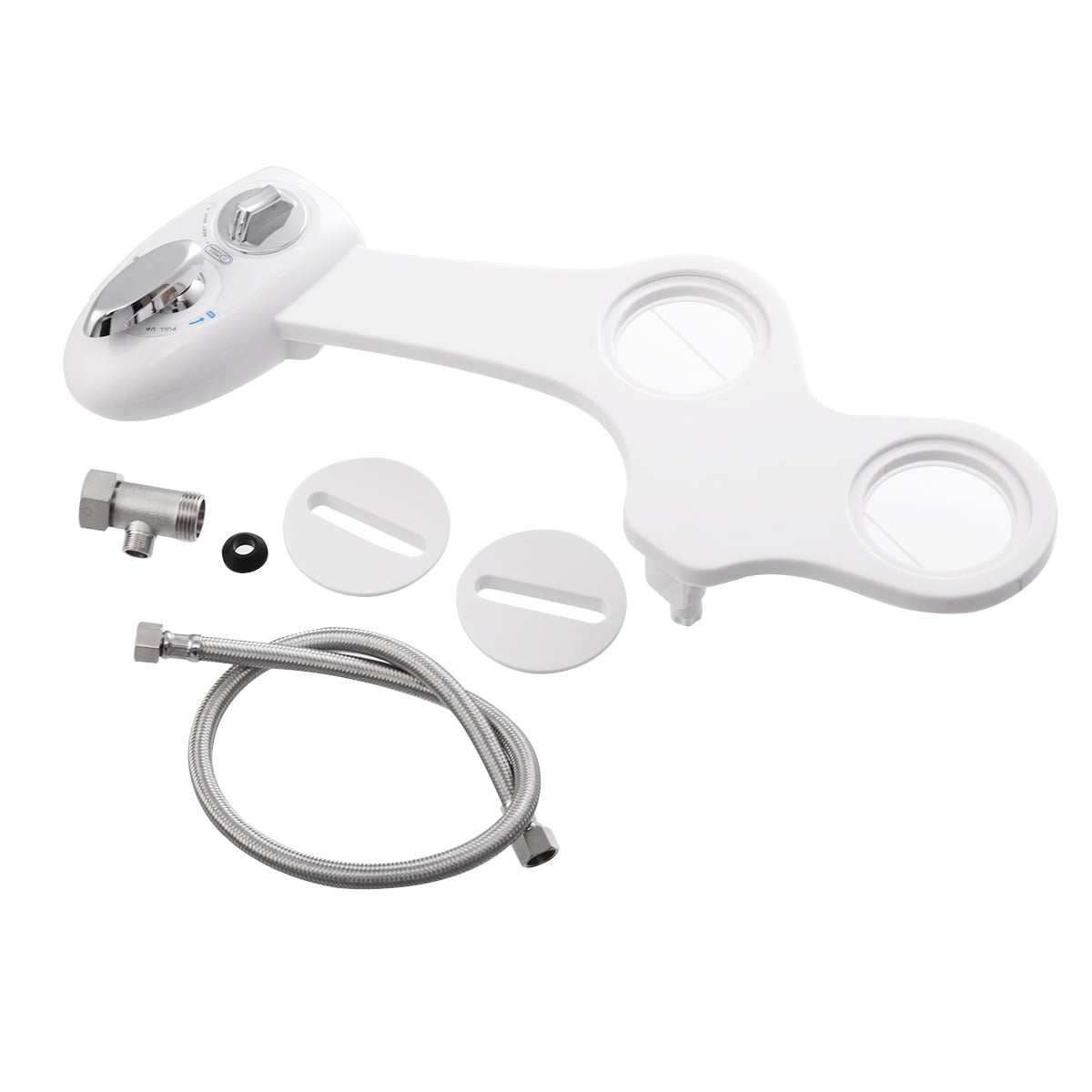 Kepooman Non-Electric Bidet Toilet Seat, Bathroom Seat Attachment Spray Flash Water Clean Kit Kepooman Non-Electric Bidet Toilet Seat, Bathroom Seat Attachment Spray Flash Water Clean Kit