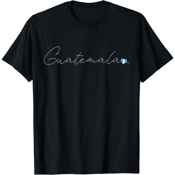 Guatemala Simple Love Guatemalan Flag Heart on Guatemala T-Shirt