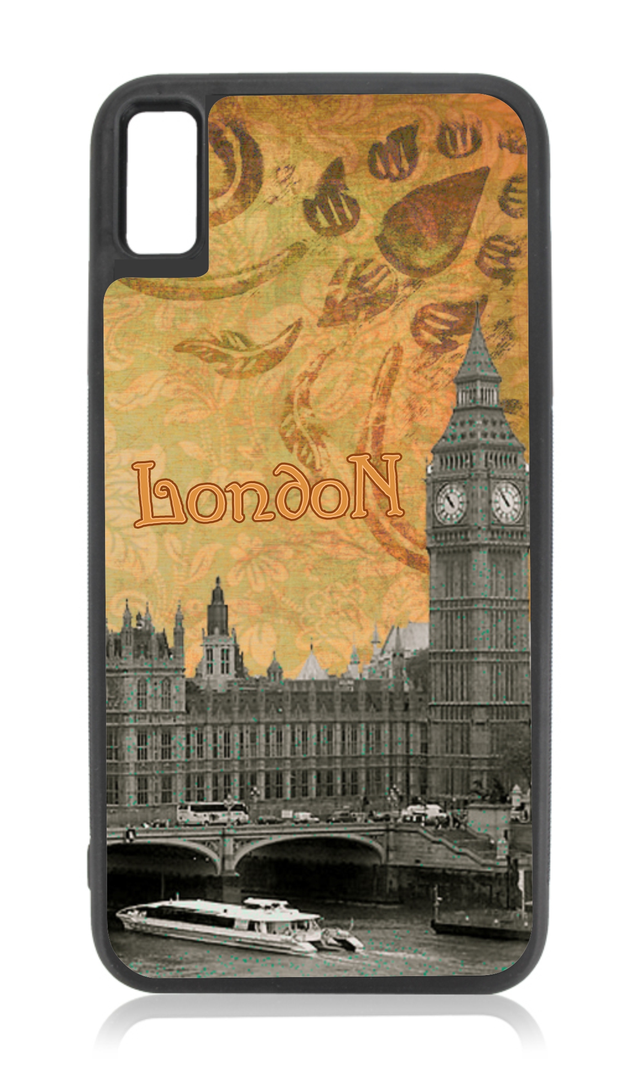 Vintage Style Art London River Thames Bridge Big Ben England Gb Great Britian The United Kingdom Uk Compatible With Iphone 12 Pro Max Case Black Walmart Com Walmart Com