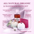thumbnail image 5 of Spa Gift Set for Women Organic Home Spa Bath Basket with Natural Oils and Epsom Salt Handmade in USA by Relaxcation, 5 of 8