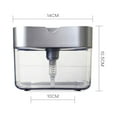 thumbnail image 6 of Windfall Kitchen Soap Dispenser with Sponge Pad Dish Soap Dispenser Counter Top Sink Dispenser Instant Refill Durable Rustproof, 6 of 7