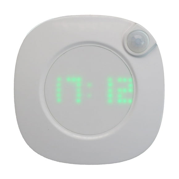 Human body infrared nightlight wall clock in this bathroom bedroom Rechargeable