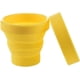 thumbnail image 1 of Foldable Silicone Cup Reusable Water Cup Portable Water Cup with Sealed Lid Camping Picnic Yellow, 1 of 5