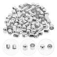 thumbnail image 3 of 100 Pcs Embout à Franges en Daim Perles Métalliques, 3 of 9