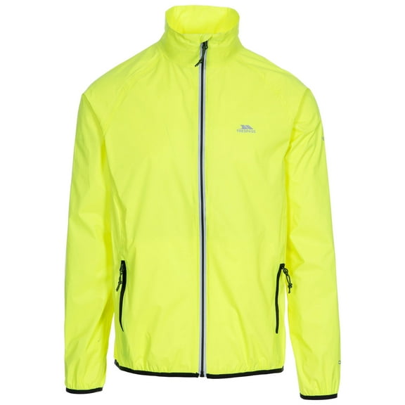 Trespass Retract Mens Hi-Vis Packaway Waterproof Jacket.