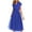 Blue dresses, variant on Wycnly Dresses for Women 2025 Evening Party Prom Elegant Mesh Patchwork Empire Waist A Line Maxi Dresses Solid Short Sleeve V-Neck Long Formal Dresses for Women Blue XXXL