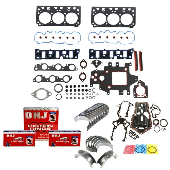 DNJ RRK3183 Re-Ring Kits Set Fits Cars & Trucks 98-03 Buick Oldsmobile Pontiac 3.8L OHV