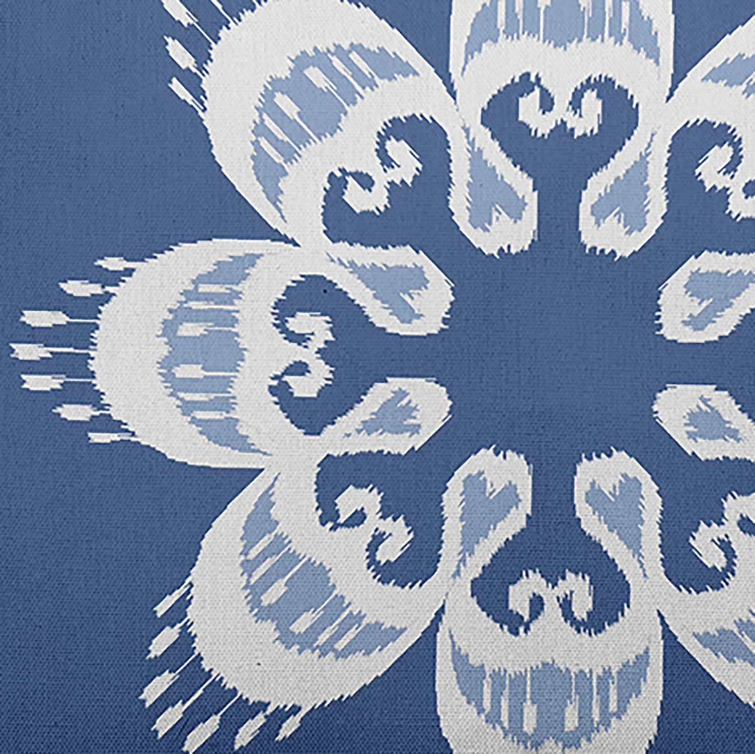 Simply Daisy 14 in x 20 in French/Country Blue Medallion Polyester Decorative Lumbar Pillow