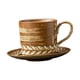 thumbnail image 5 of Taza de café con platillo, taza de café rústica de 220ml, taza para bebidas, taza de té caliente, Taza de leche para cocina, restaurante, oficina y, 5 of 8