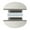 Nickel Brushed Wirel-32 hole distance, variant on Vintage Type Cupboard Knobs Ergonomic Semi Circular Drawer Handles Pair Easy Grip for Kitchen Wardrobe Dresser Cupboard