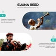 thumbnail image 3 of YSNOOWE 3Pcs Simple Suona Accessories Natural Reed Suona Supplies Light Brown for Instrument Use, 3 of 8