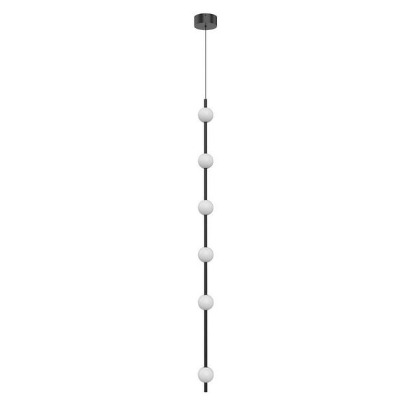 PD14760-BK-Kuzco Lighting-Misaki - 35W LED Pendant-59.13 Inches Tall and 3.13 Inches Wide