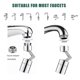 thumbnail image 2 of Non-splashing Filter Faucet 720 Rotating Faucet Aerators Extender Er, 2 of 4