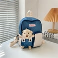 thumbnail image 3 of HengDidi Cute Bear Design Lightweight Backpack with Adjustable Straps, Breathable Fabric & Spacious Compartment for Daily Essentials, Durable Nylon Backpack for Day Trips, Gifts, and Everyday Use, 3 of 6