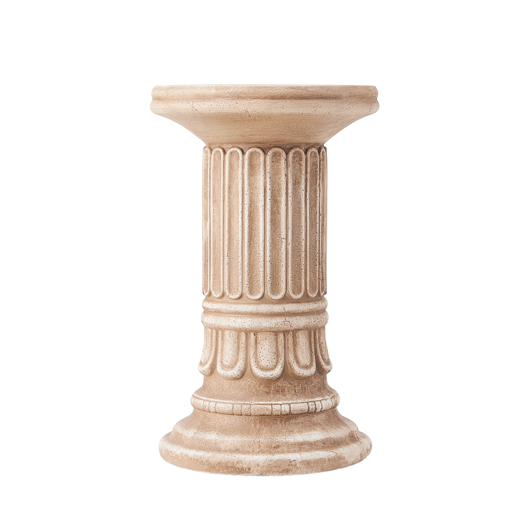 Christopher Knight Home 19.25" Decorative Column Plant Stand, Indoor Outdoor Display Pedestal, Antique Gray