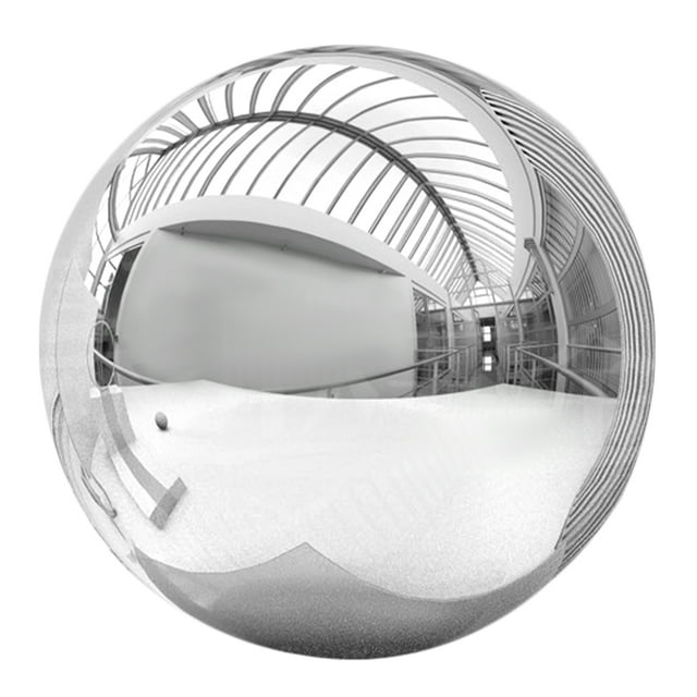 Gazing Globe Mirror Ball 1Pcs Stainless Steel Silver 6In Round For Kitchen Bedroom