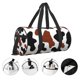 thumbnail image 3 of Balery Brown Black Cow Bolsa de Gimnasio para Mujeres y Hombres, Bolsa de Viaje Impermeable, Bolsa de Fin de Semana con Compartimento para Zapatos y Bolsillo Húmedo, 3 of 6