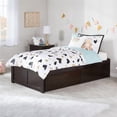 thumbnail image 2 of AFI Concord Urban Lit Plateforme Simple avec Rangement en Bois Massif, Couleur Espresso, 2 of 10