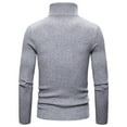 thumbnail image 2 of Tejiojio Men's and Big Men's Classic Tops Clearance Men Solid Turtleneck Casual Slim Fit Pullover Warm T-shirt Bottoming Shirt, 2 of 7