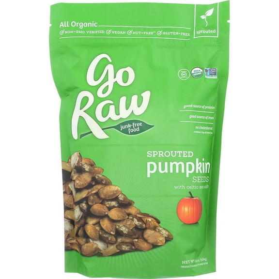 Goraw Organic Sprouted Pumpkin Seed, 16 Ounce -- 6 per case.