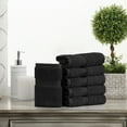 thumbnail image 2 of Superior Egyptian Cotton Heavyweight Face Towel Set of 6, Black, 2 of 6